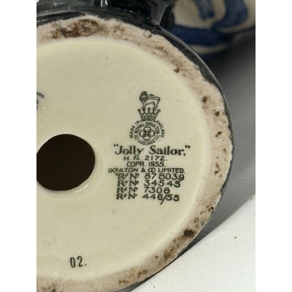 Royal‎ Doulton 2172 Retired Jolly Sailor w/ Accordion Figurine, 6.75" Tall - Picture 5 of 16